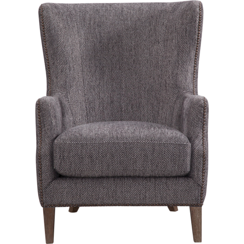 Woodson Accent Chair in Lil Twill Onyx Fabric